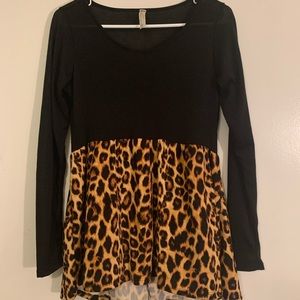 Cheetah and black top